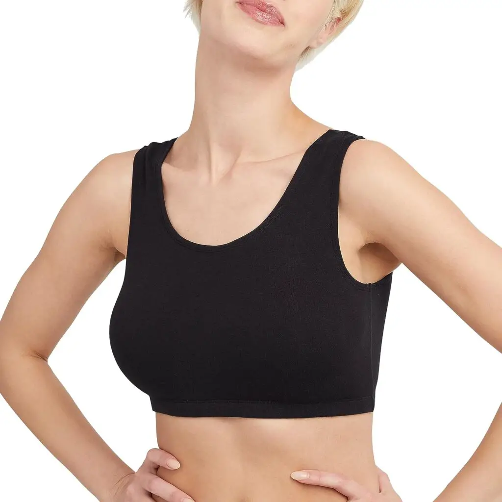 Hanes Womens Scoopneck Bralette Pack, Low-Impact Bra, Cooling Stretch Cotton Crop Top, 3-Pack