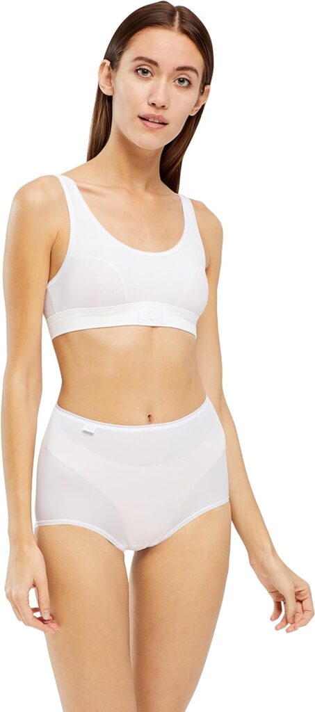 sloggi Womens Double Comfort Crop Top. A classic top made from extra-soft cotton for breathability and comfort