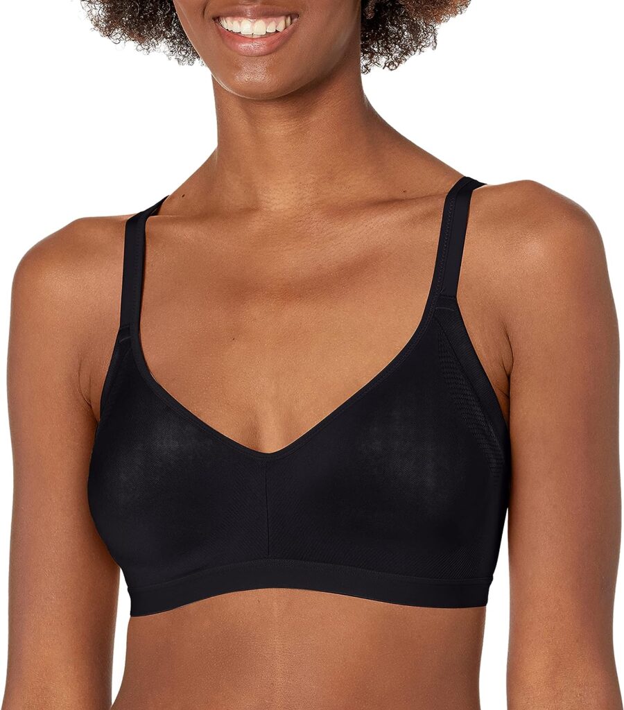 Womens Blissful Benefits Underarm-Smoothing with Seamless Stretch Wireless Lightly Lined Comfort Bra Rm3911w