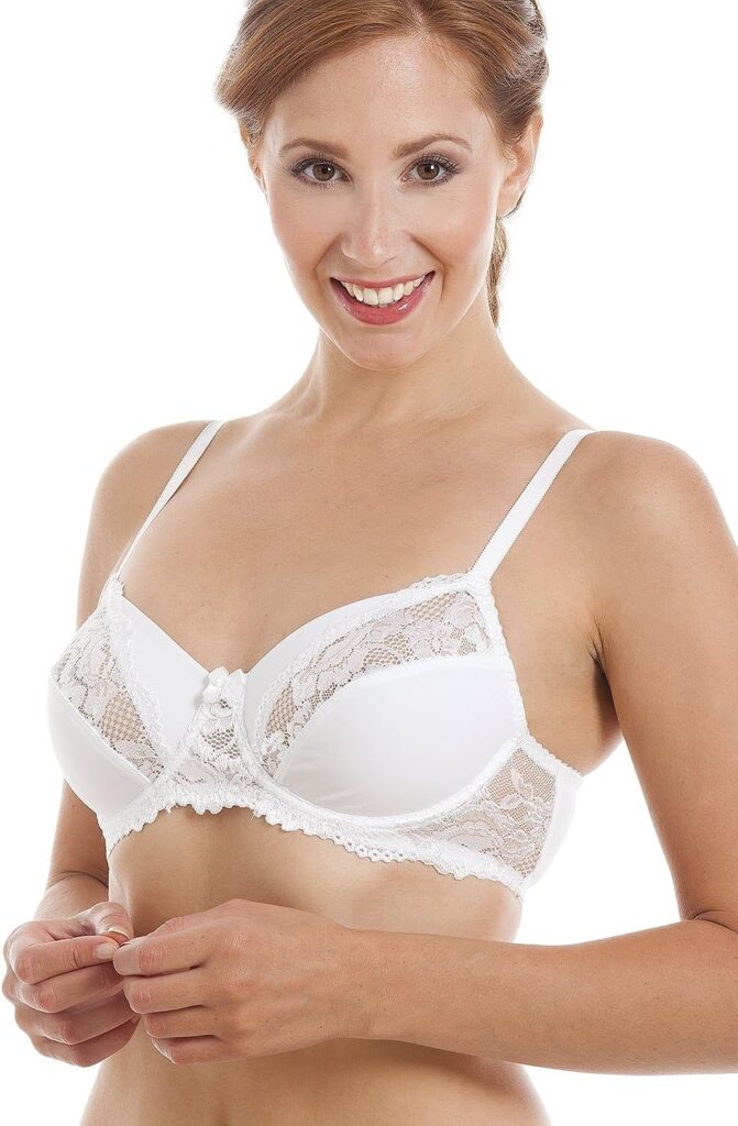 Womens Full Cup Underwired Lace Bra Black