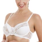 womens full cup underwired lace bra black review