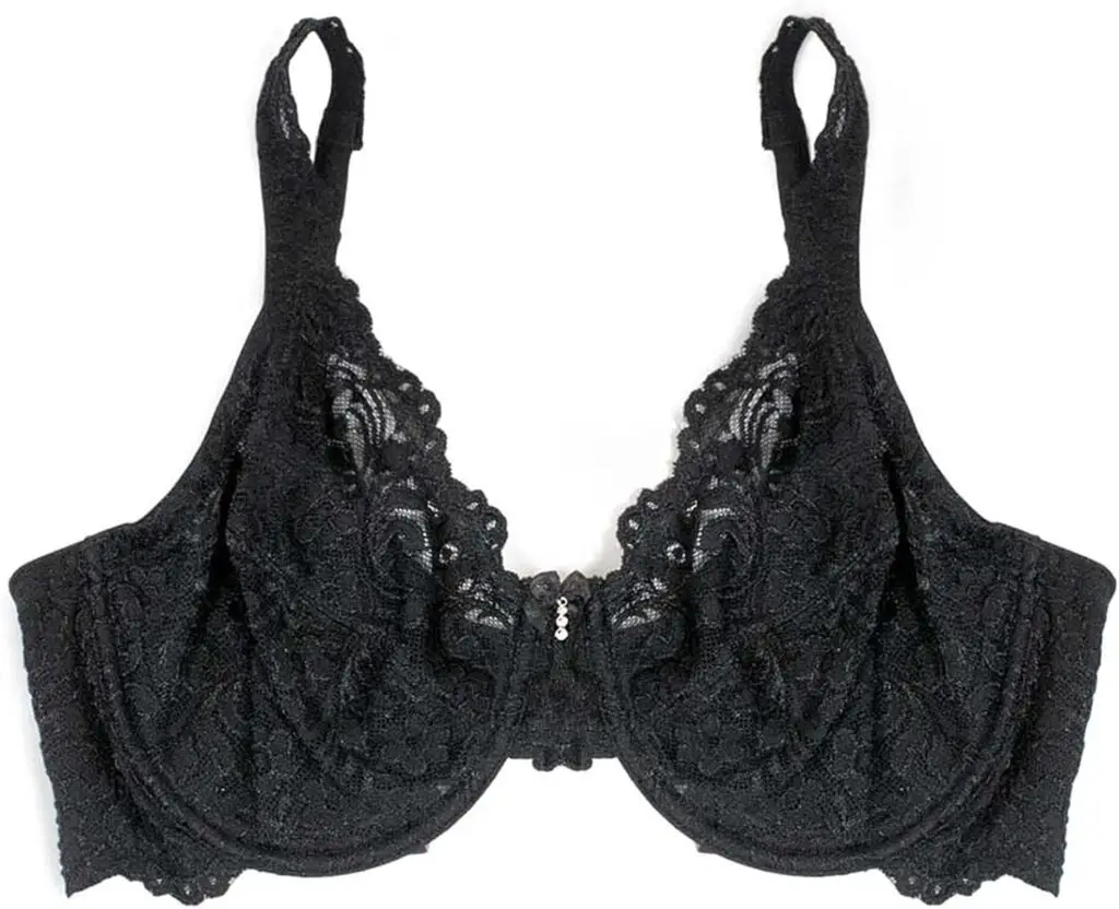 Womens Plus Size Signature Lace Unlined Underwire Bra with Added Support