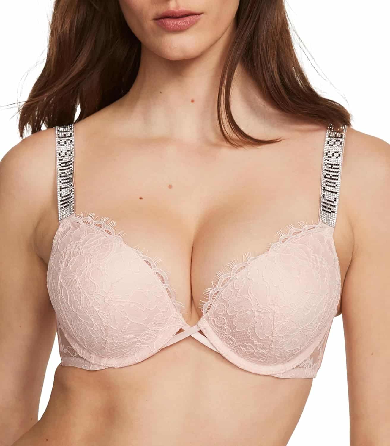 womens vrysxy bombshell lace shine strap rcyld push up bra review