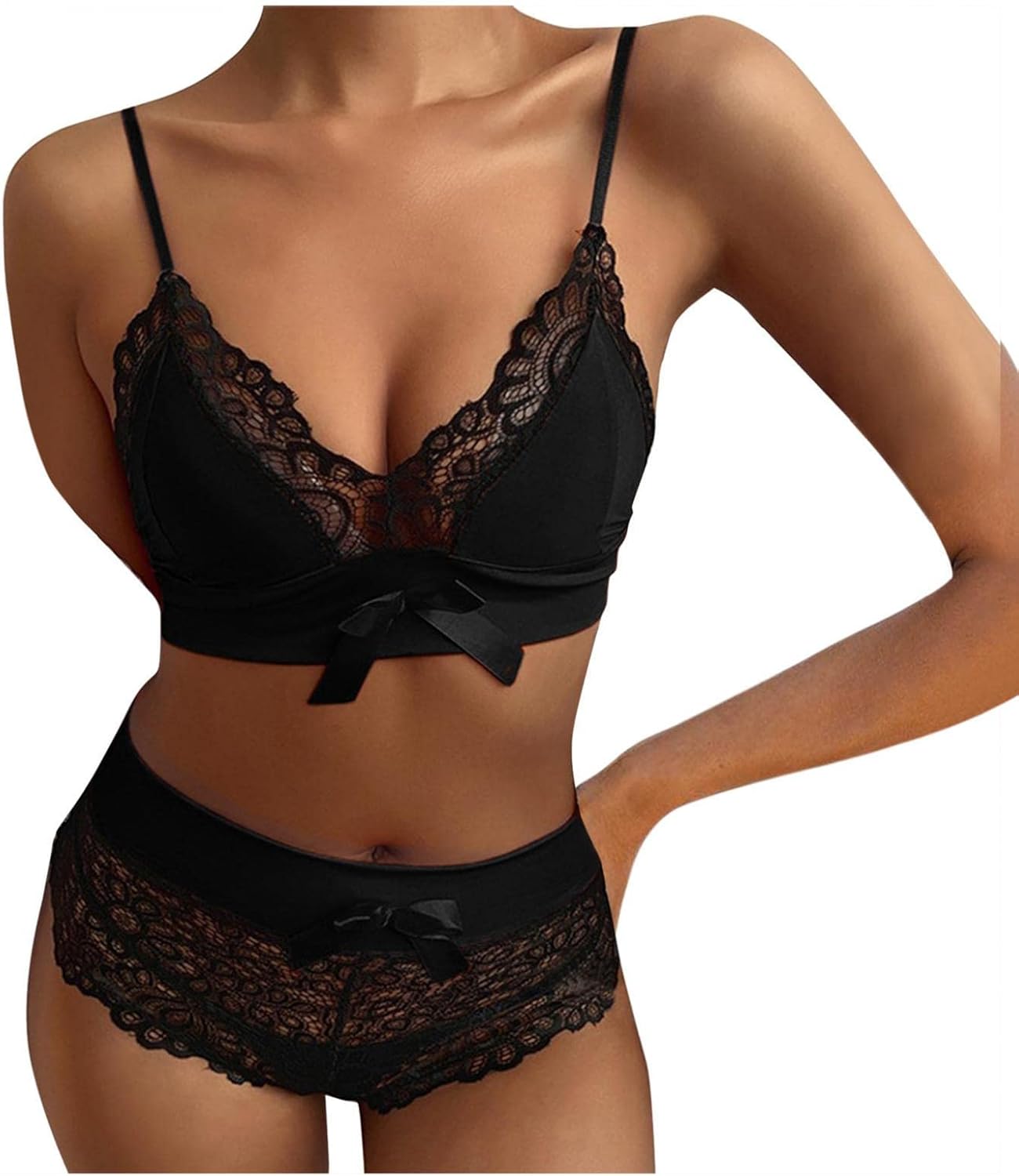 Unleash Your Inner Diva: A Review of ROSVAJFY's Sexy Lace Lingerie Set