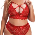 Unveiling Elegance: Aranmei Plus Size Lace Bra and Panties Set Review