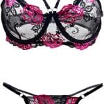 Unleash Your Inner Elegance: Review of the Women's Sexy Rose Embroidered Lingerie Set