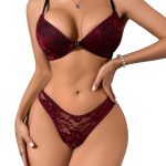 Unveiling Elegance: Review of the Sexy Lace Floral Padded Bra & Knicker Set