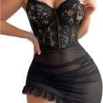 Unveiling Elegance: The GORGLITTER Sexy Lace Lingerie Set Review