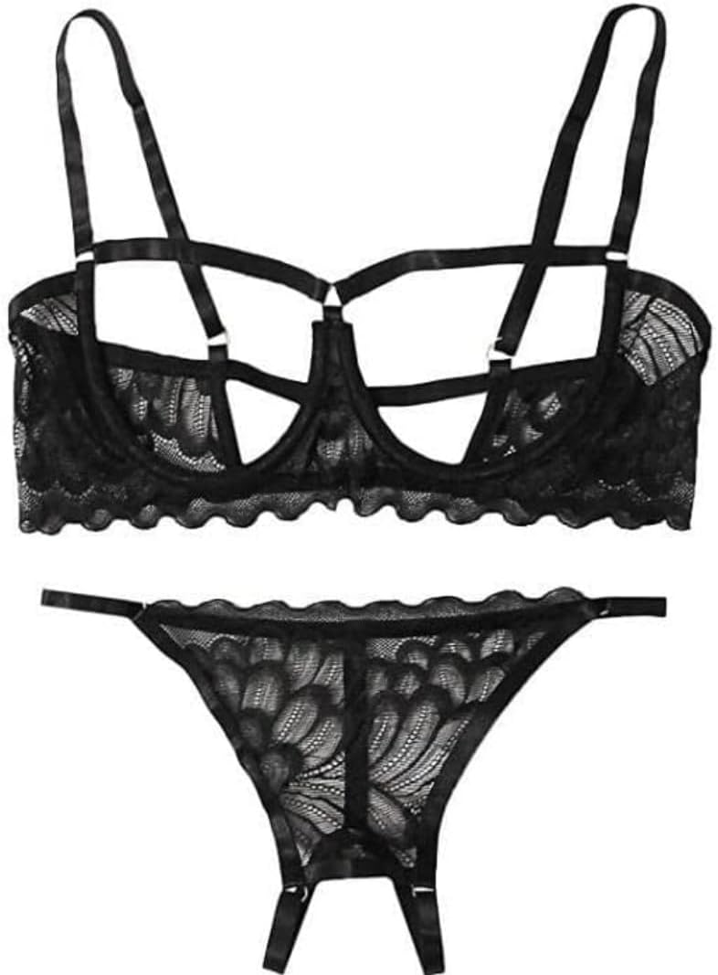 Unveiling Romance: KFLY's Sexy Lace Bra and Panties Set Review